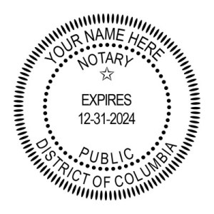 District of Columbia Notary Insert Only
