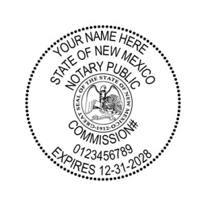 New Mexico Notary Embosser Imprint